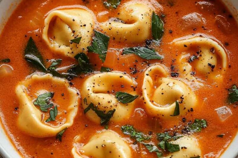 Creamy Tomato Tortellini Soup