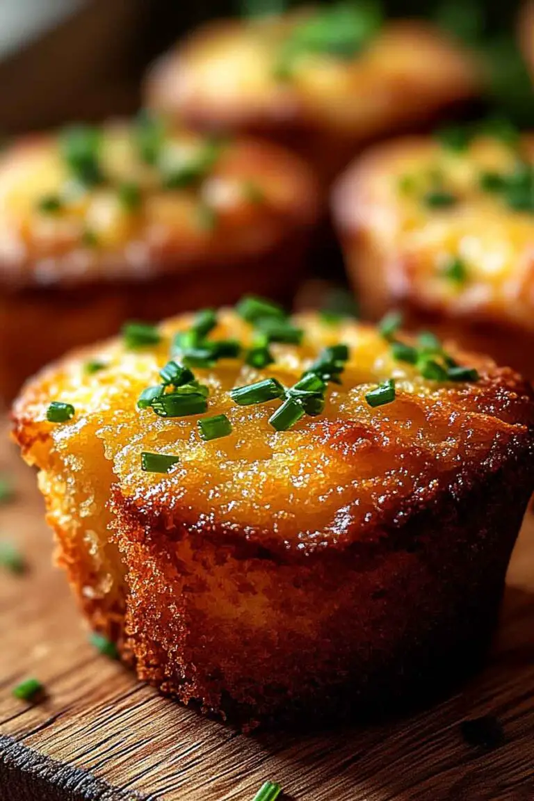 Crispy Golden Buffalo Chicken Jalapeno Cornbread Muffins