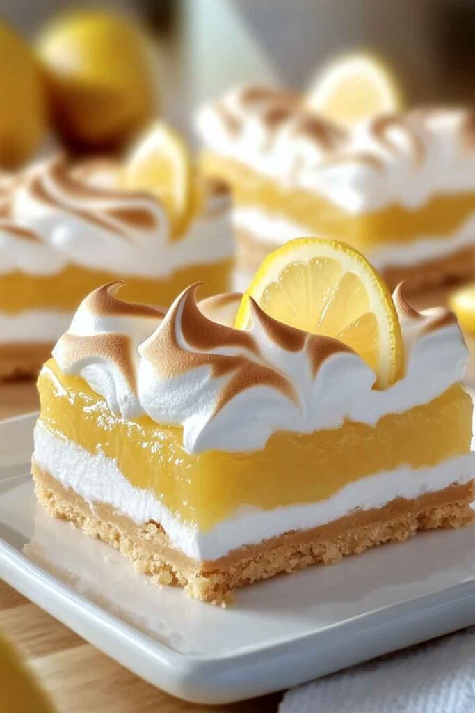 5. Assemble the Crispy Lemon and Meringue Delights