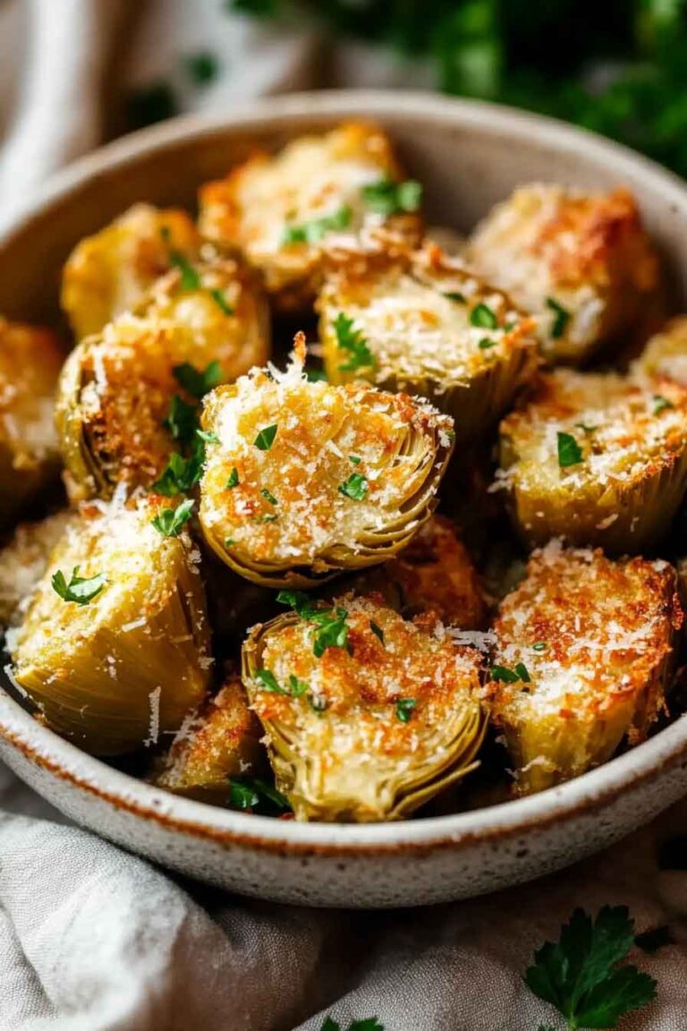 Crispy Parmesan Artichoke Hearts