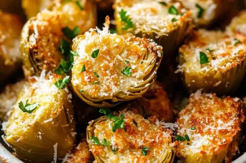 Crispy Parmesan Artichoke Hearts