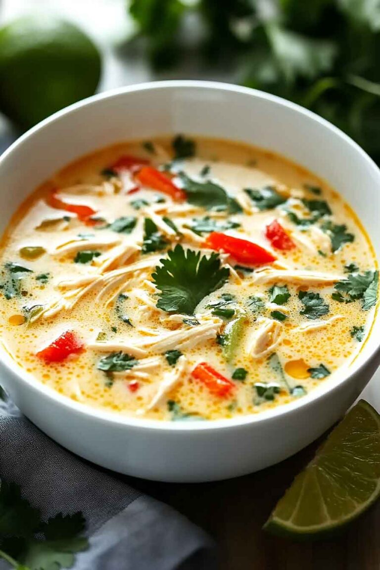 Crockpot Thai Coconut Chicken Soup