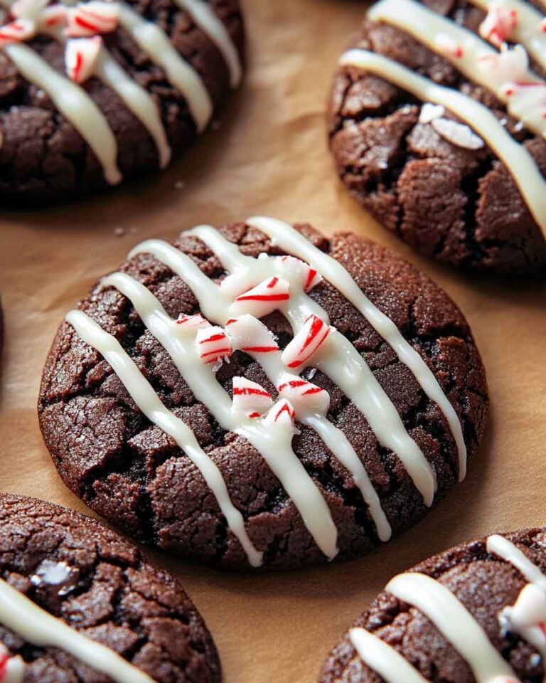 Dark Chocolate Peppermint Cookies