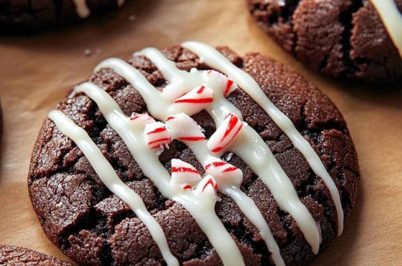 Dark Chocolate Peppermint Cookies