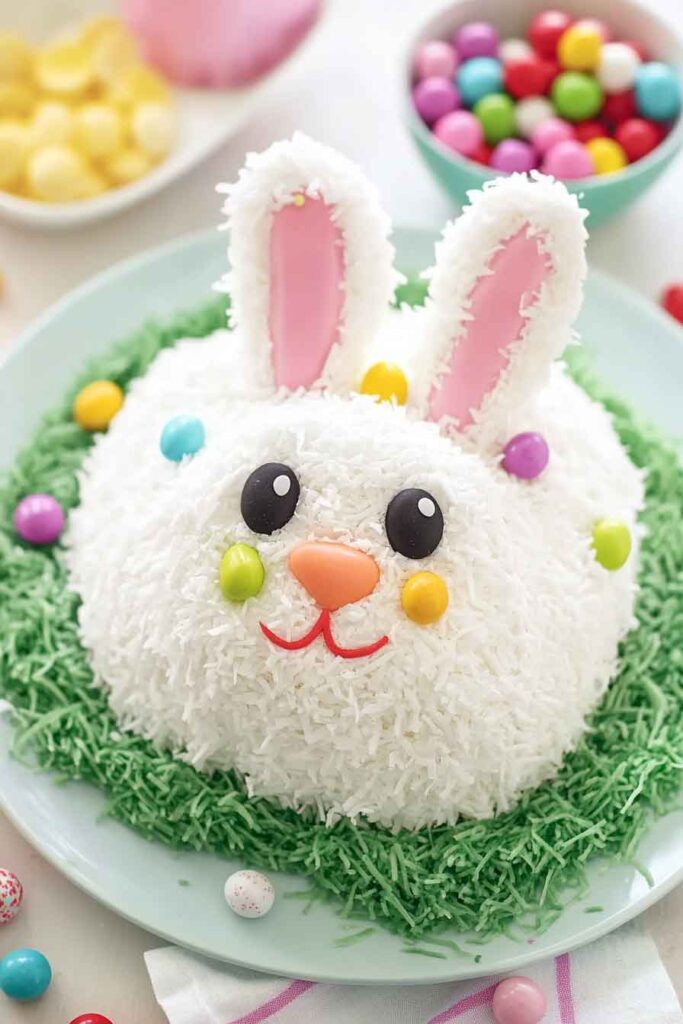 How to Serve Your Easter Bunny Cake