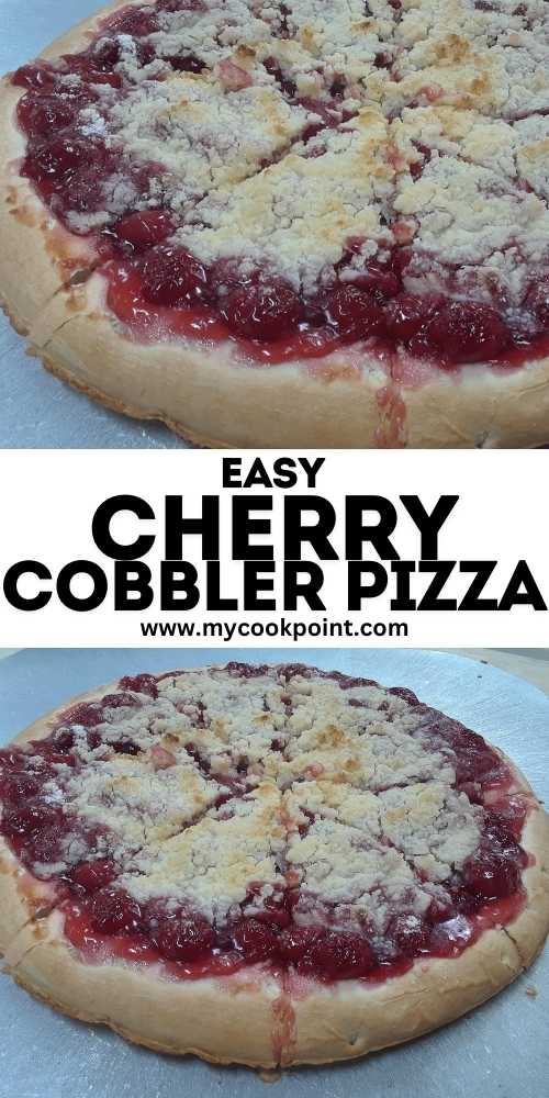 Easy Cherry Cobbler Pizza