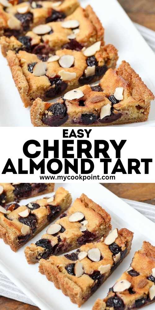 Easy cherry almond tart