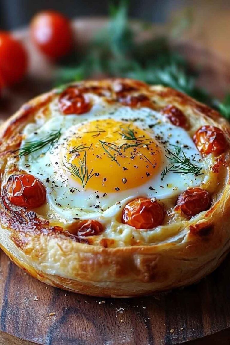 Egg And Cheese Stuffed Bazlama