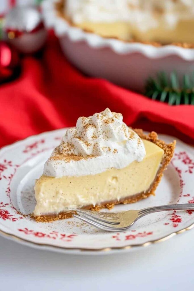 Eggnog Custard Pie
