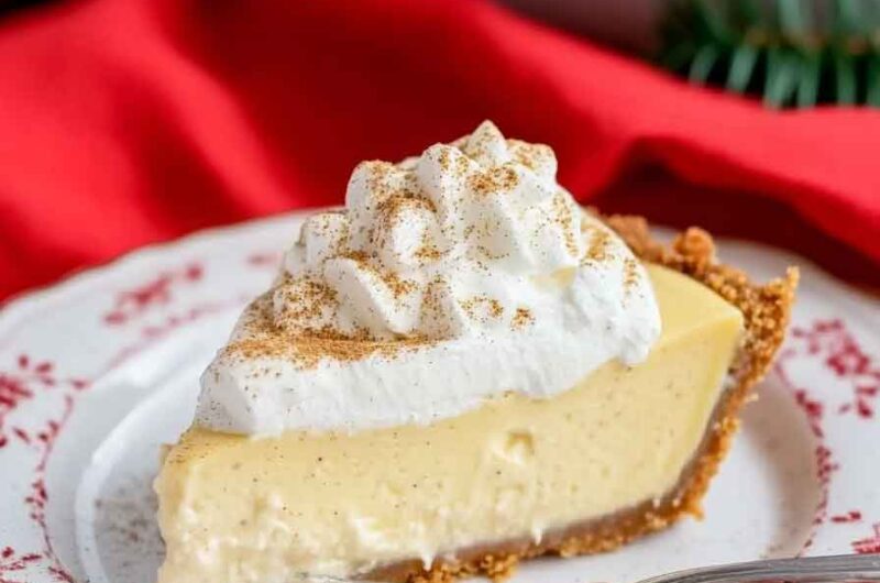 Eggnog Custard Pie