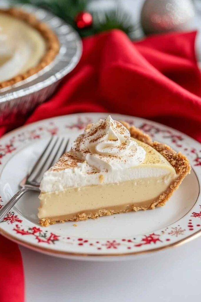 How to Serve Eggnog Custard Pie