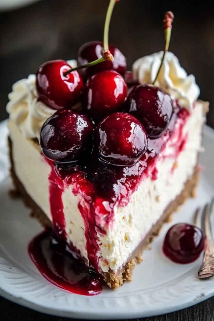 How to Serve Cherry Cheesecake