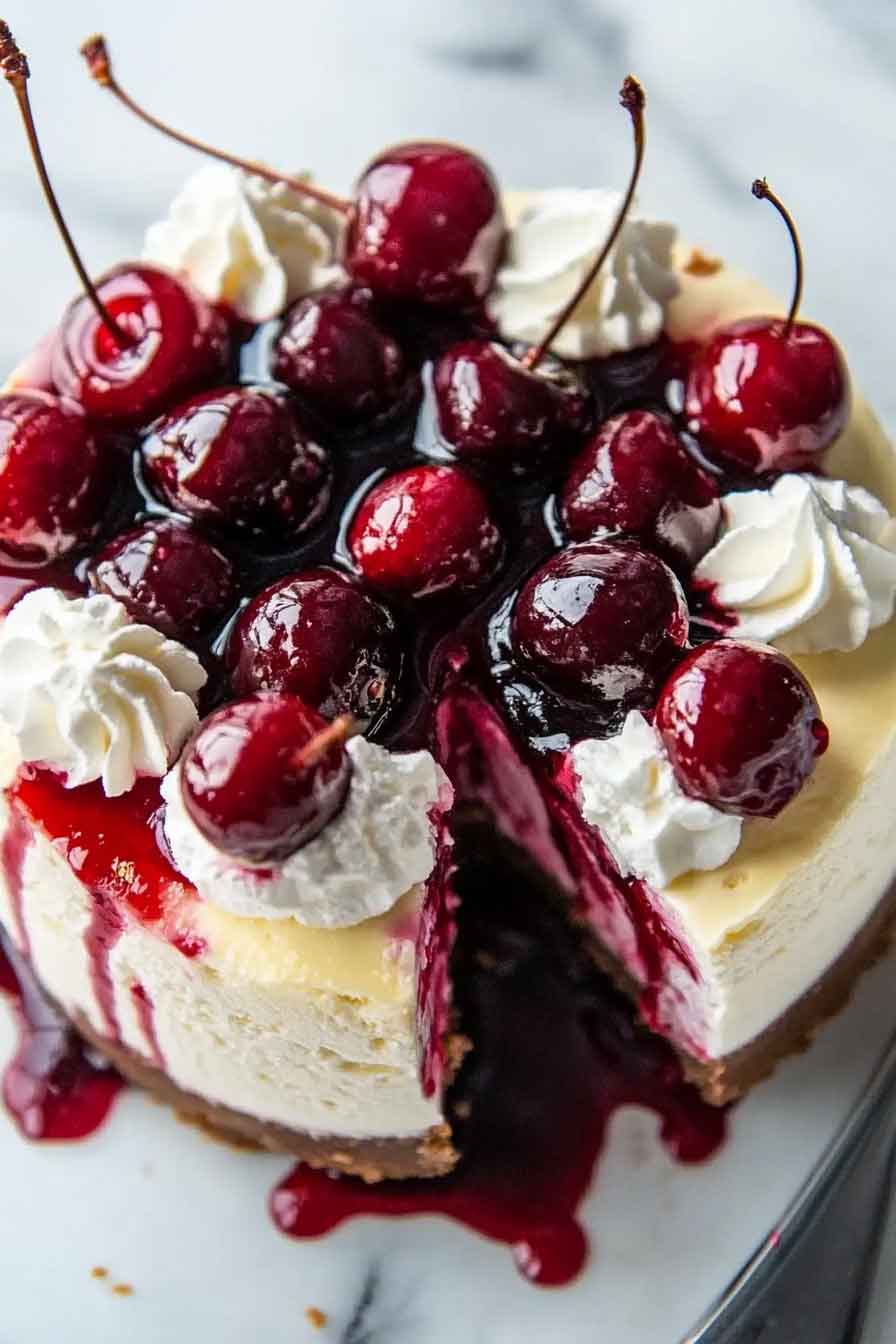 Elegant Cherry Cheesecake