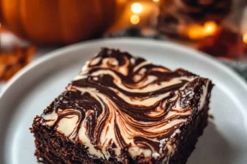 Fall Flavored Cream Cheese Brownies