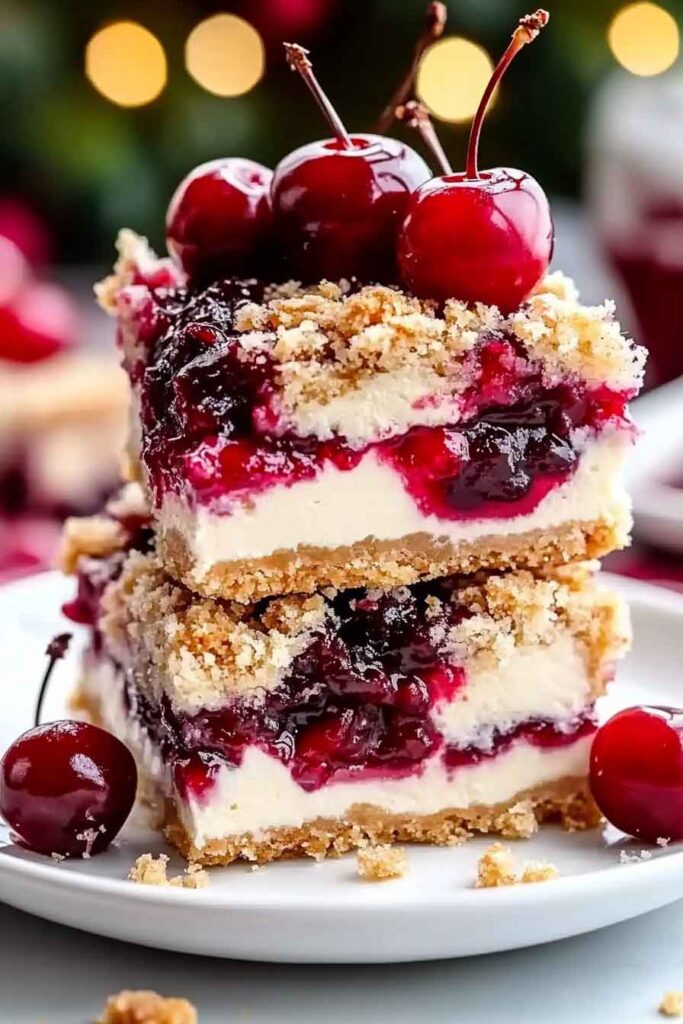How to Serve Festive Christmas Cherry Bars