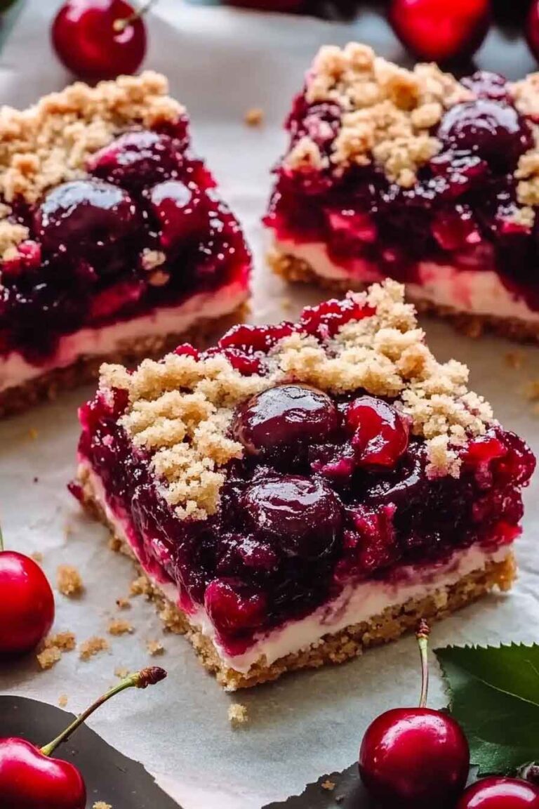 Festive Christmas Cherry Bars Recipe