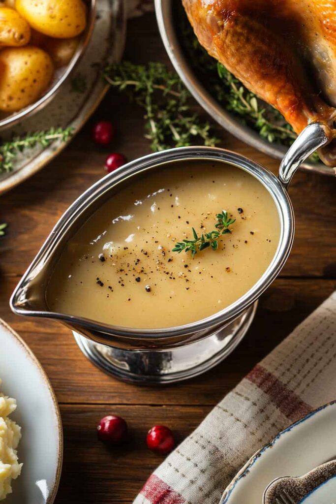 How to Serve Flavorful Turkey Gravy