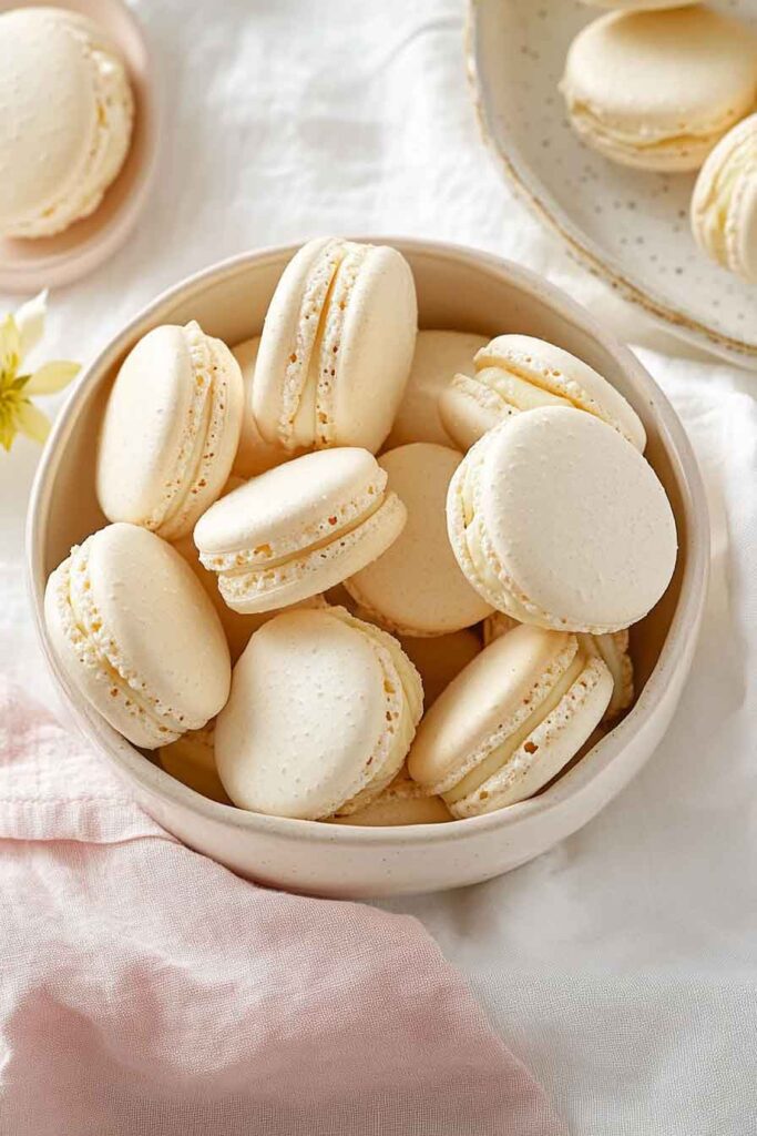 How to Serve French Vanilla Macarons