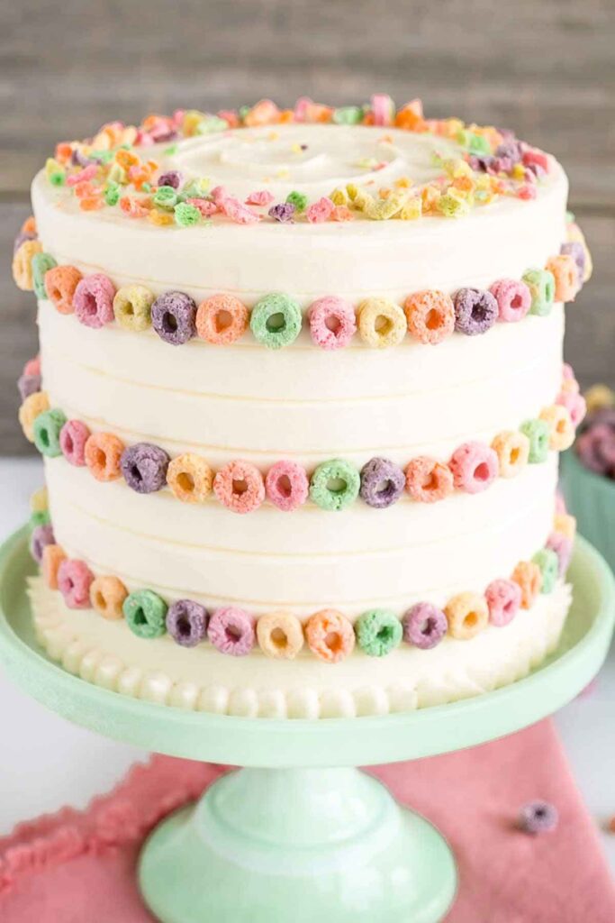 Froot Loops Cake