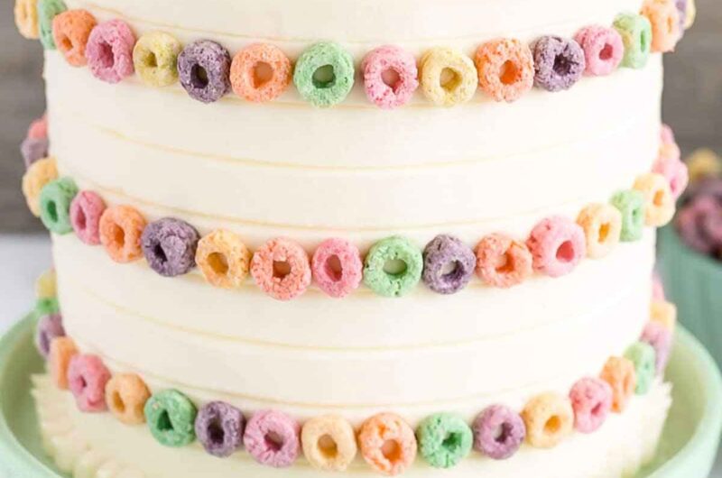 Froot Loops Cake