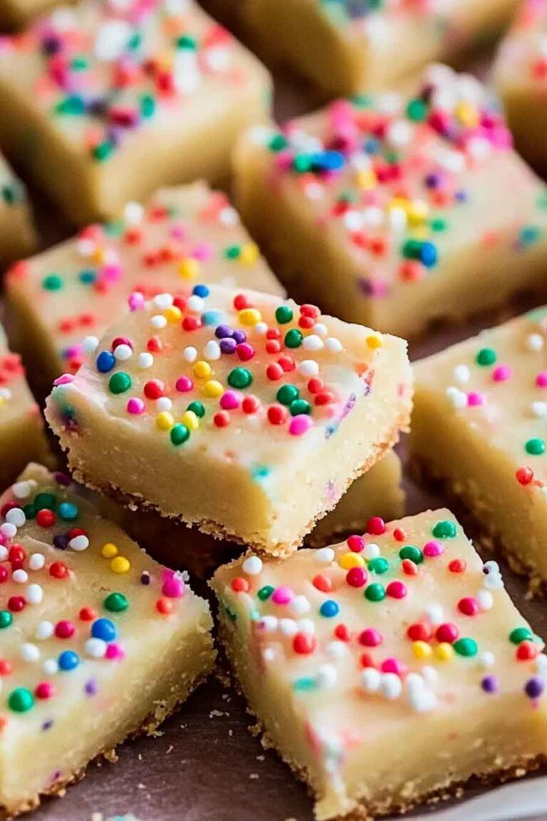 Funfetti Shortbread Squares