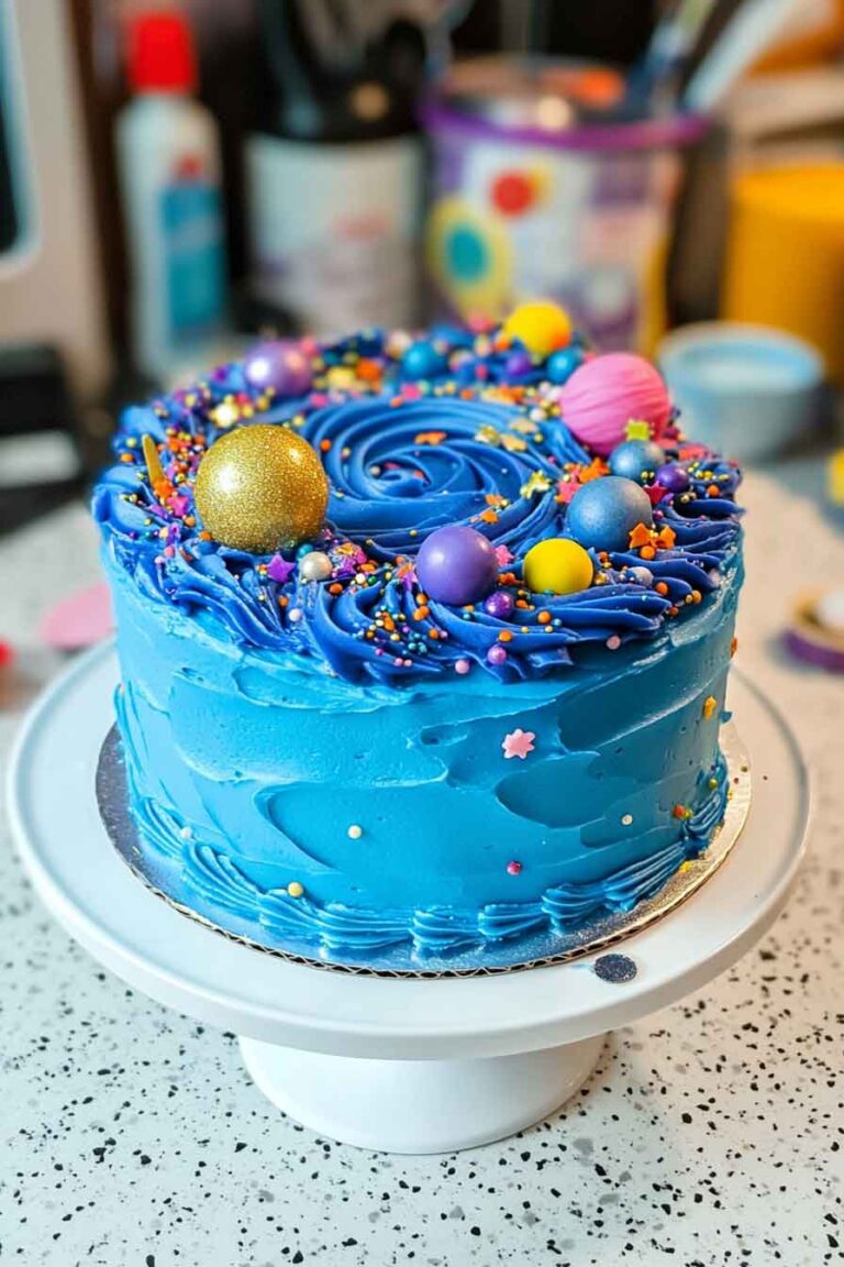 Galactic Confetti Cake