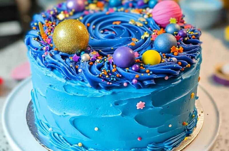 Galactic Confetti Cake