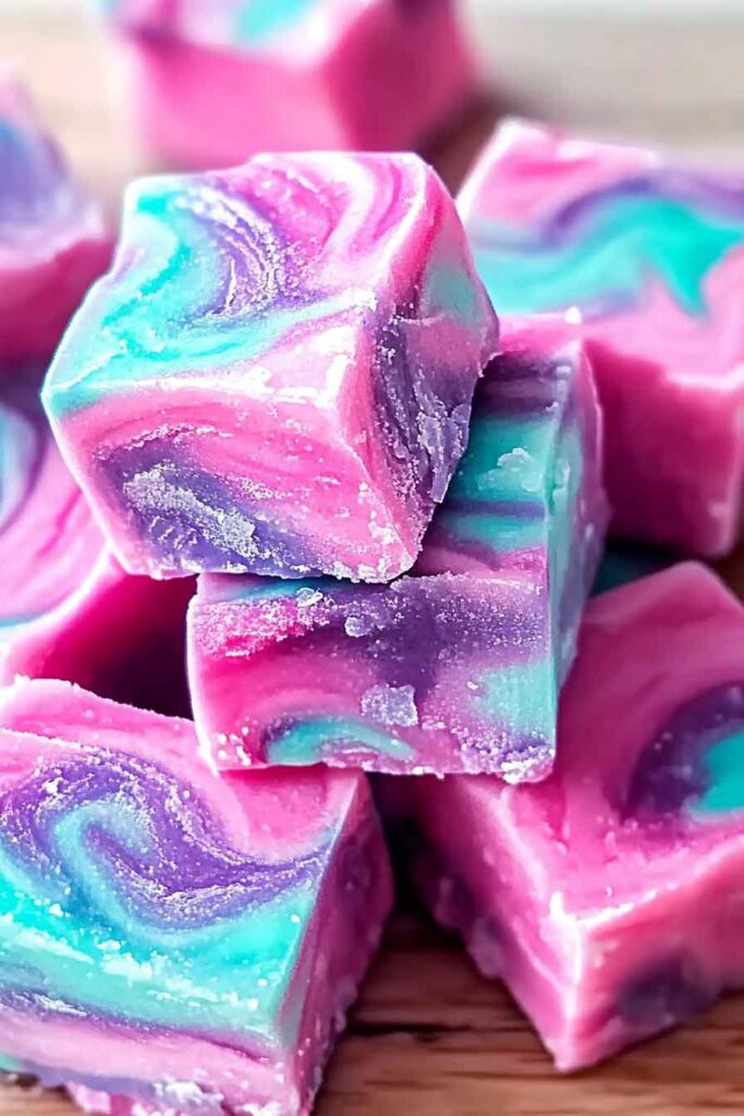 Galactic Cotton Candy Fudge