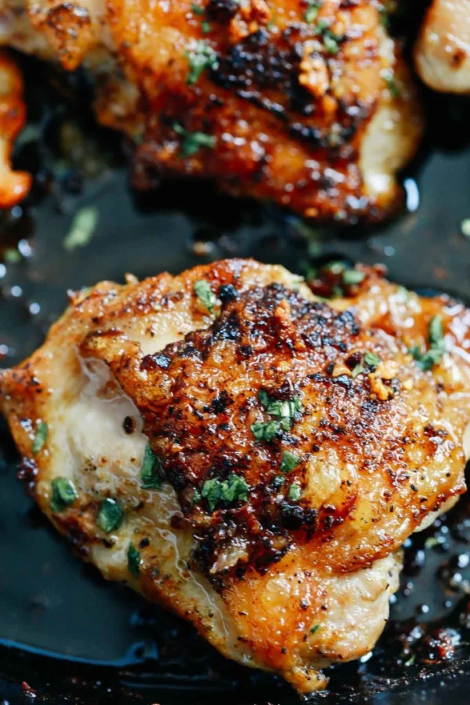 Baked Chicken Thighs with Garlic Butter