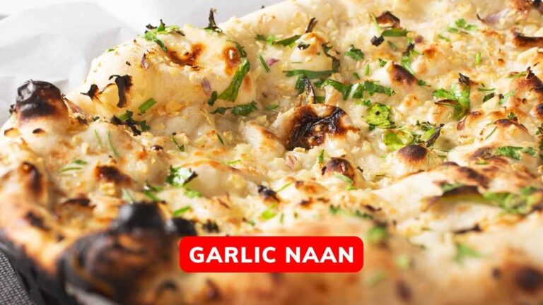 Homemade Naan Bread with Garlic Butter