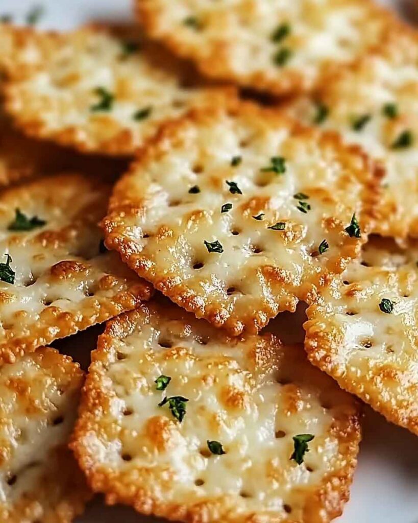 Ingredients for Garlic Parmesan Ritz Bits