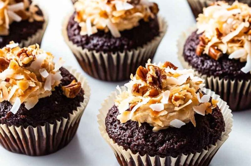 German Chocolate Cupcakes