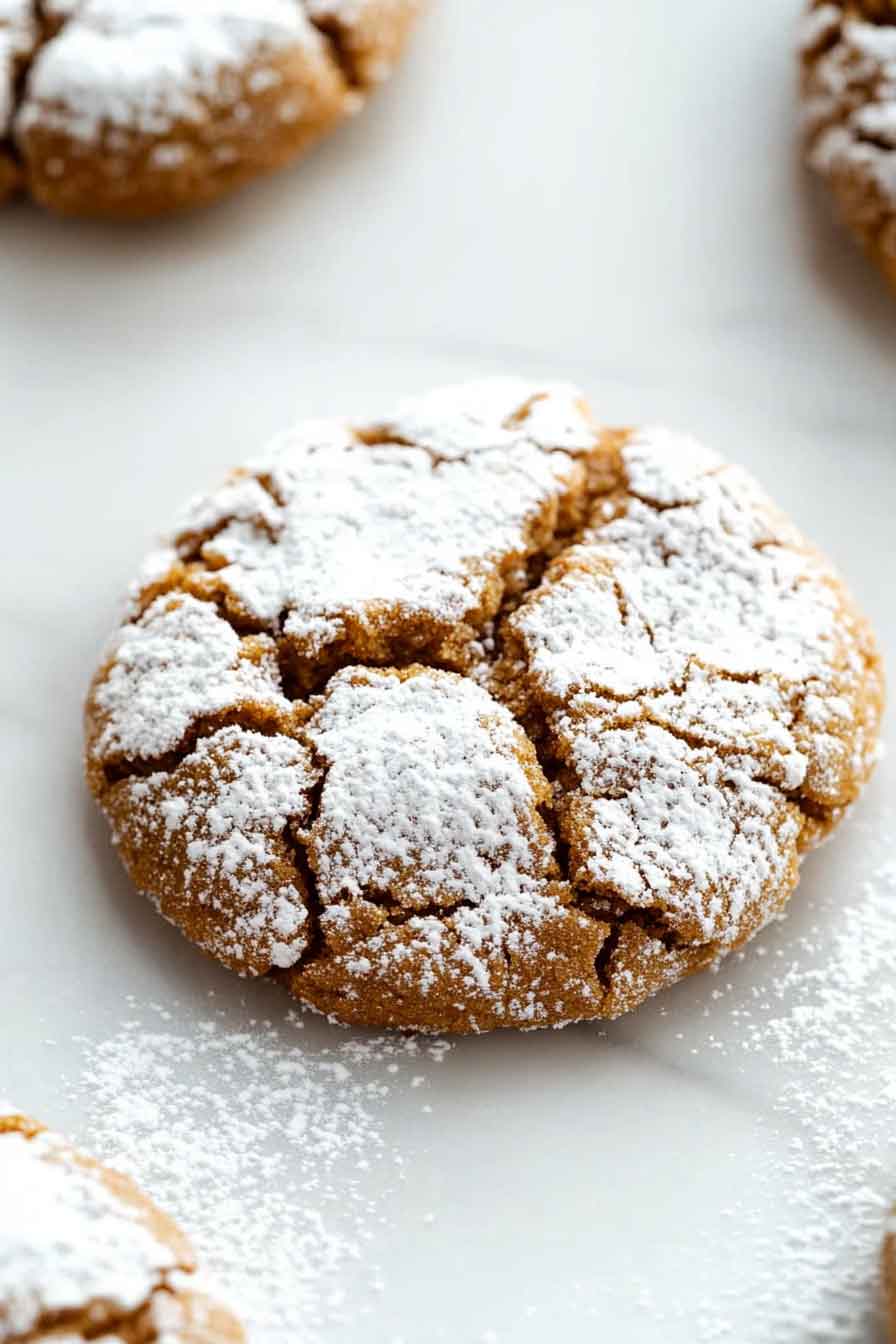 Gingerbread Crinkle Cookies