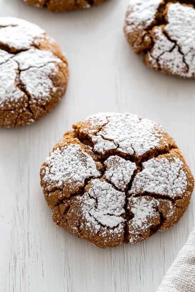 Step-by-Step Instructions for Gingerbread Crinkle Cookies