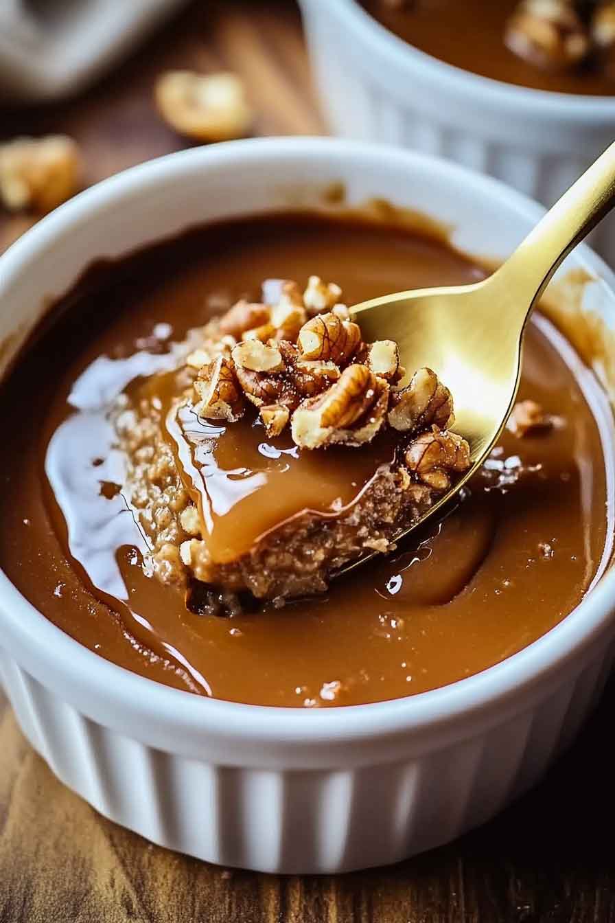 Gingerbread Walnut Pudding