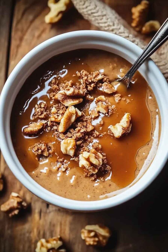 How to Serve Gingerbread Walnut Pudding