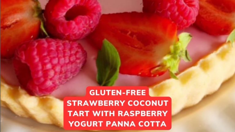 Strawberry and Raspberry Panna Cotta Tart Recipe