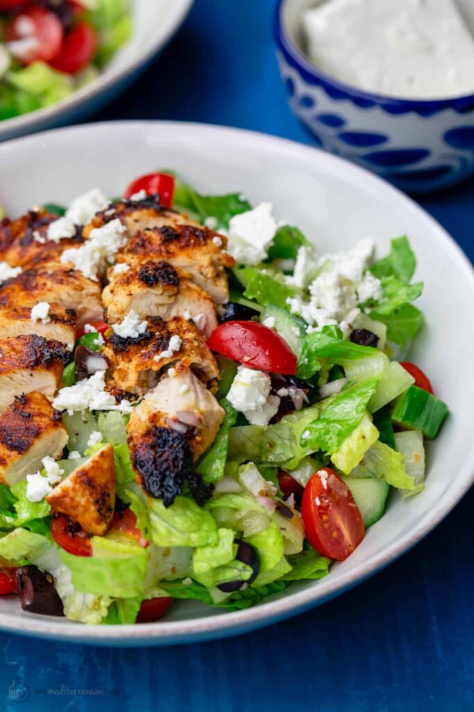 Greek Salad with Grilled Chicken