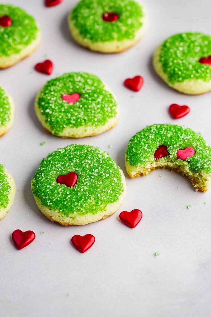 How to Serve Grinch Sugar Cookies