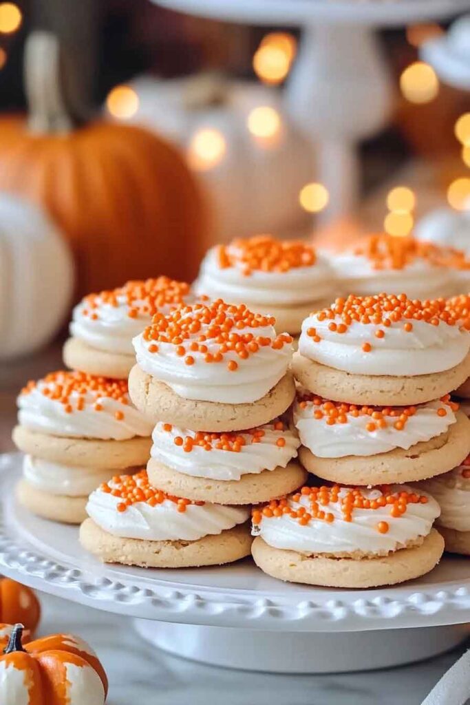 How to Serve Harvest Buttercream Cookie Sandwiches