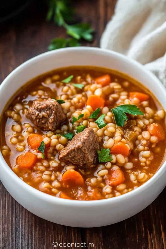 Hearty Beef Barley Soup