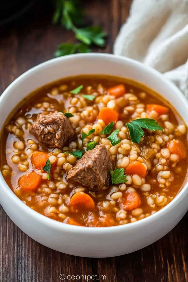 Hearty Beef Barley Soup
