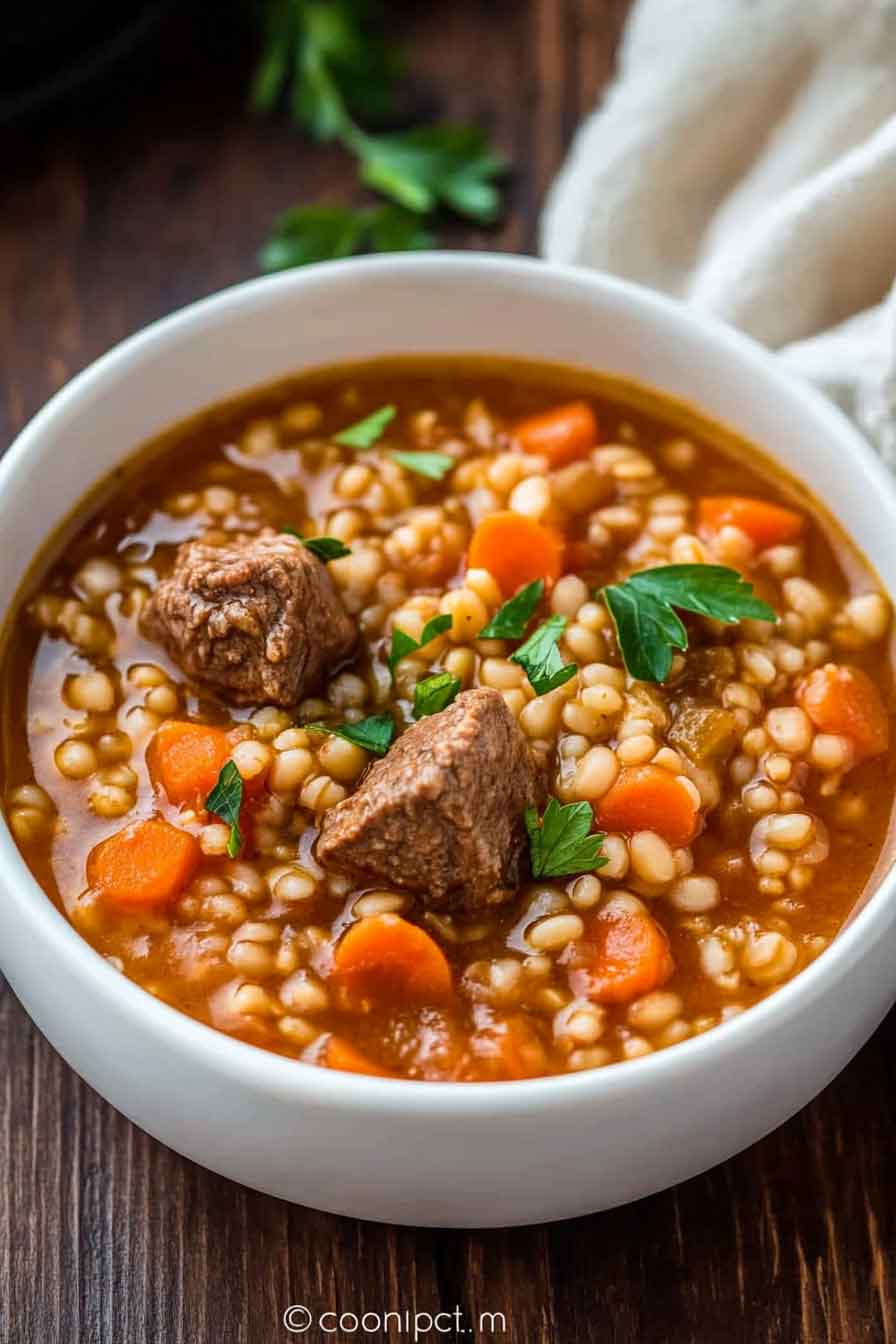 Hearty Beef Barley Soup