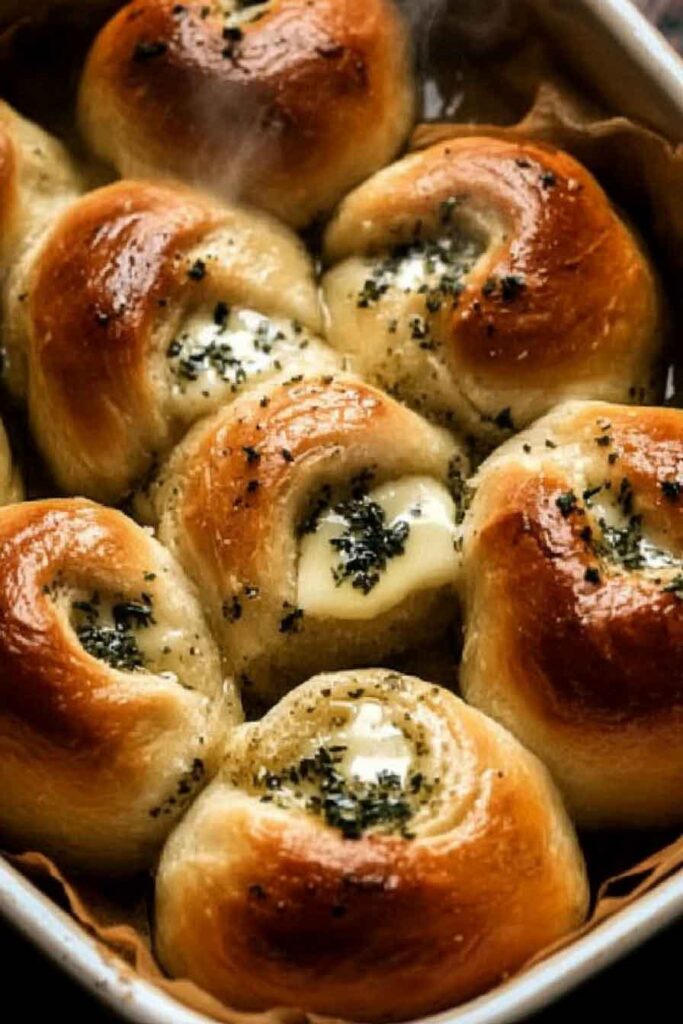 How to Serve Herbed Butter Rolls
