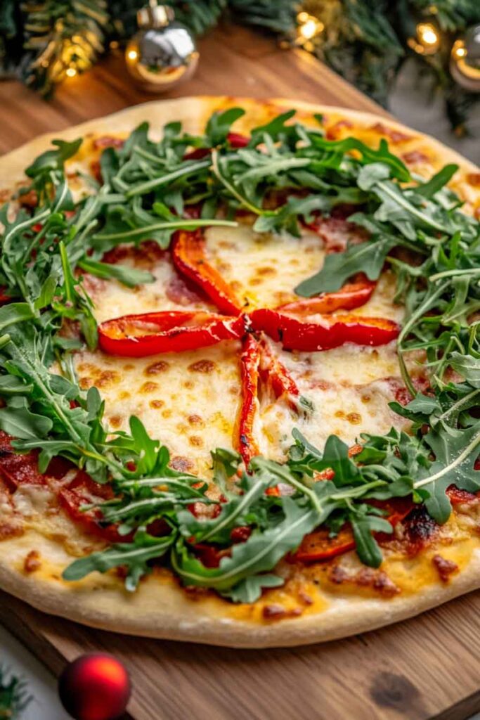 Holiday Wreath Pizza