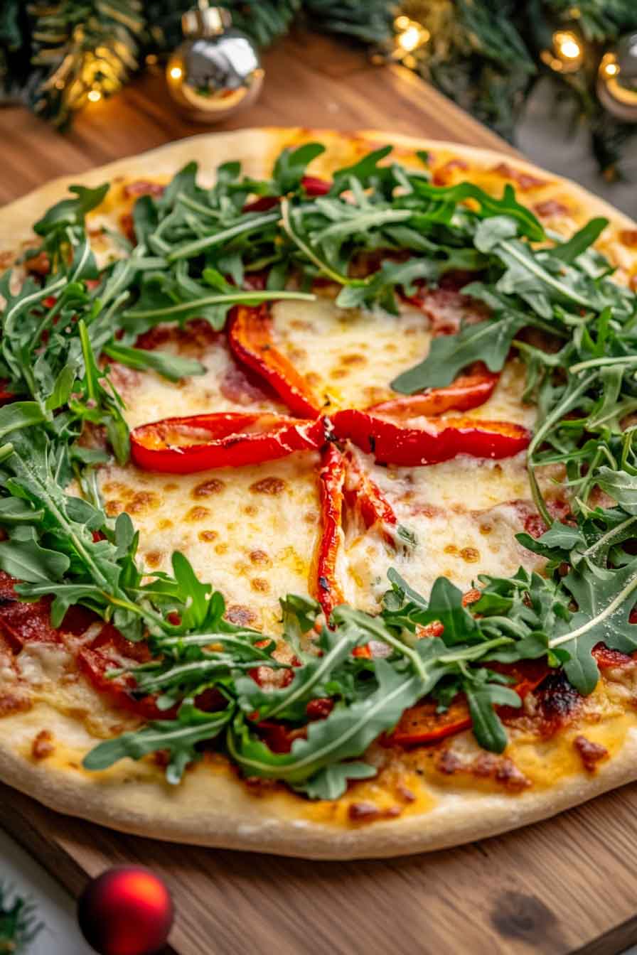 Holiday Wreath Pizza