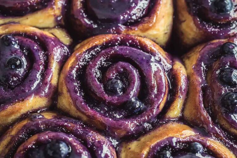 Homemade Blueberry Cinnamon Rolls