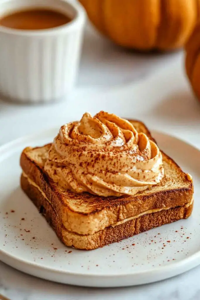 Honey Butter Toast With Spiced Pumpkin Cream