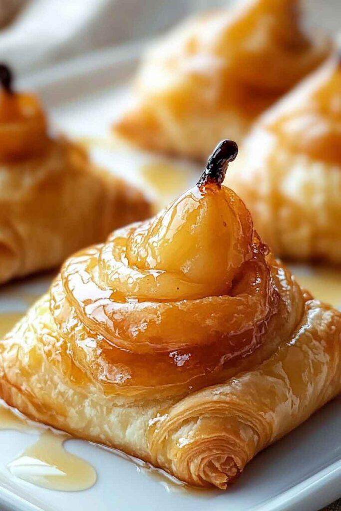 How to Serve Honeyed Pear Pastries