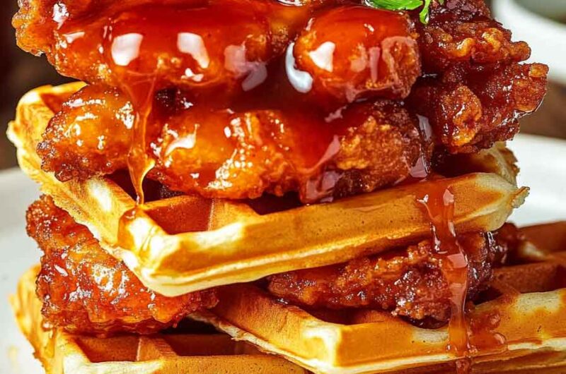 Hot Honey Chicken Waffles Recipe
